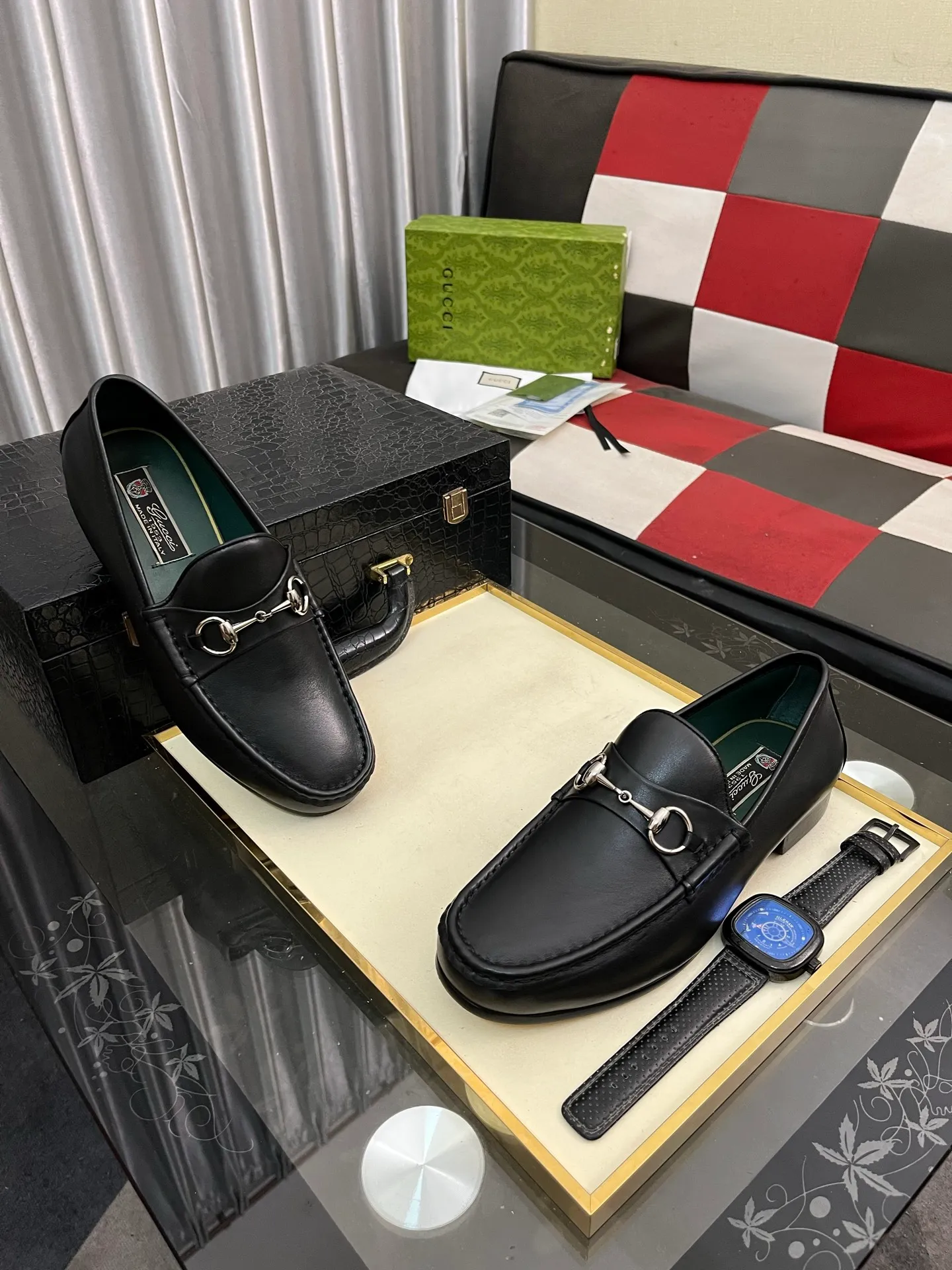 Men's Men's Shoes 💰540⌚️⌚️【GUCCI】The most popular classic Gucci leather shoes. Synchronized with the official website, the upper is made of Italian first-layer cowhide ➕cowhide lining, with unique brand and unique craftsmanship. Highlighting the hot style of the new year. Stop hesitating, stop wandering, get it now. Digital: 38--444️⃣colors available